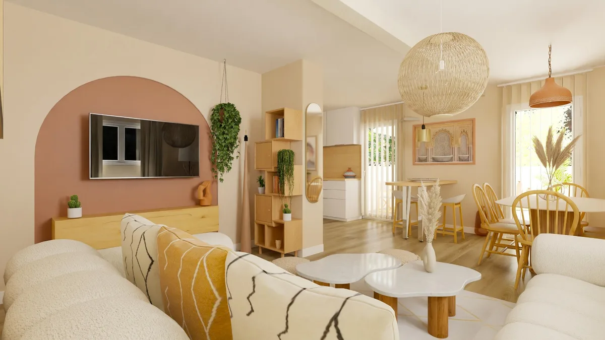 Aménagement T5 pour habitation classique · Clermont-Ferrand — après